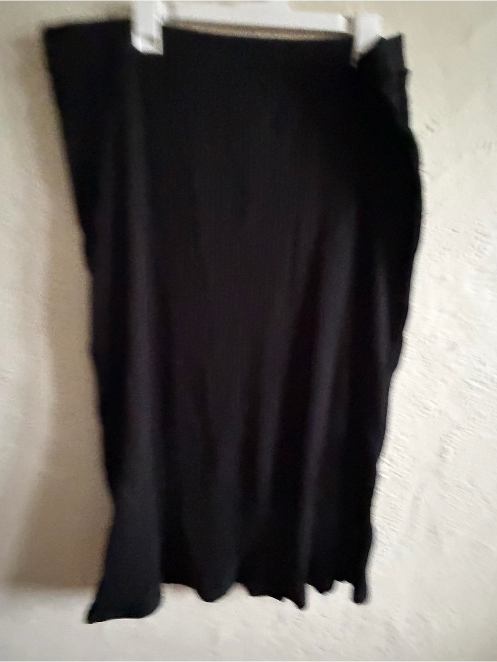 Old Navy Black Ribbed Midi Skirt